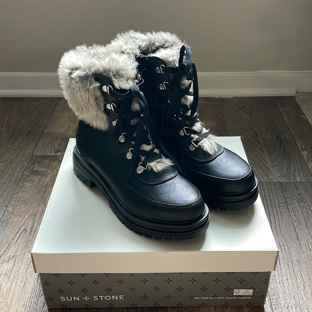 Sun+Stone combat boots